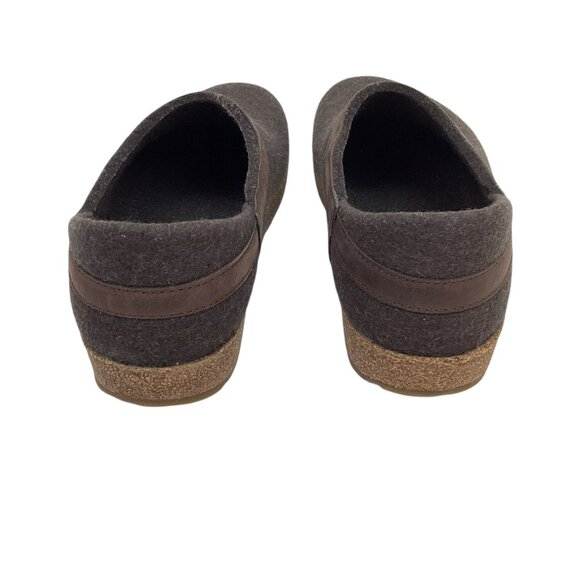 Haflinger Grizzly Torben Unisex 41 Wool Welt Closed Heel Clogs Brown Slip-On - Picture 5 of 10